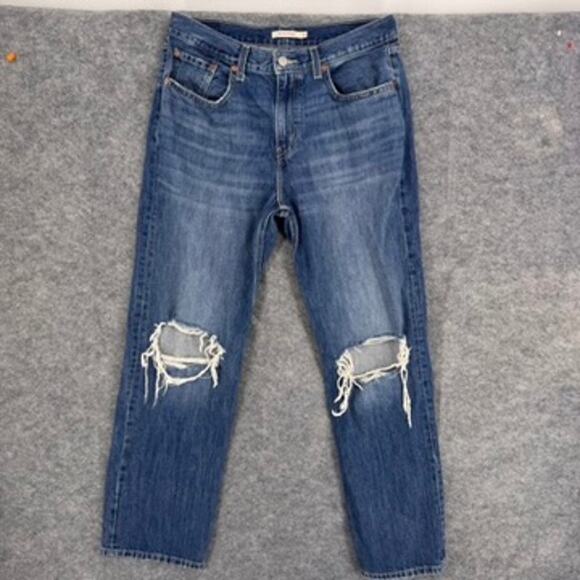 Levi's Low Pro Straight Jeans size 31 Blue - Picture 2 of 6